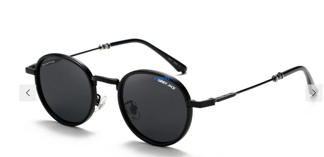 GREY JACK Fashion Metal Round Glasses Men Women Stylish Design Polarized Sunglasses 2041