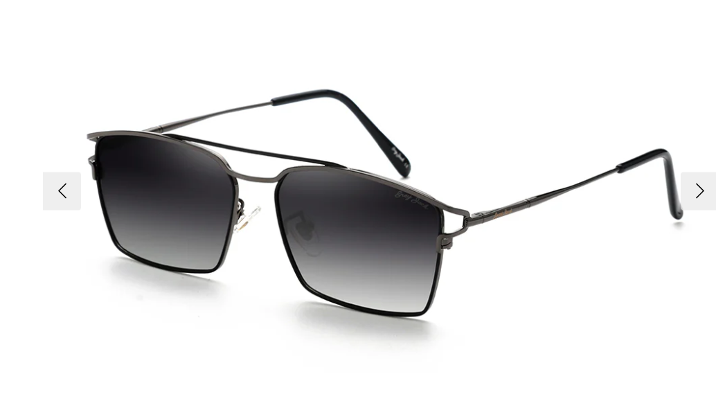 GREY JACK Rectangle Stylish Design Metal Polarized Comfortable Sunglasses for Men Women 2315