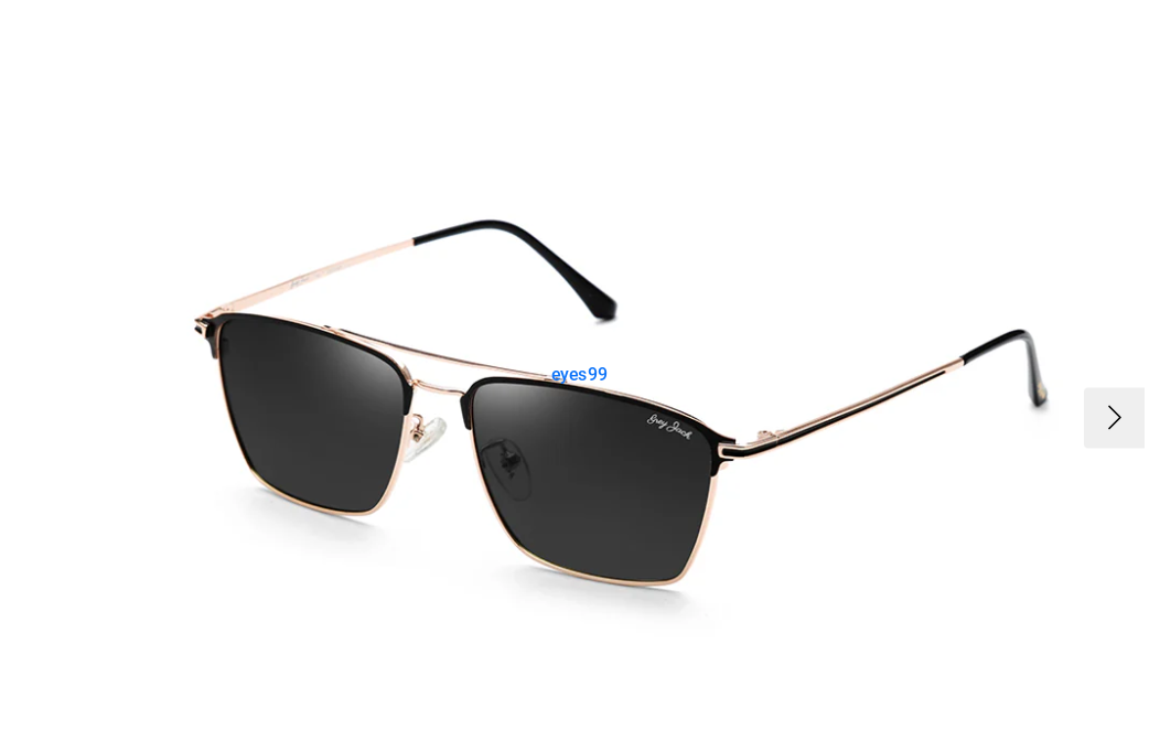 GREY JACK Rectangle Metal Polarized Sunglasses for Men Women 1286